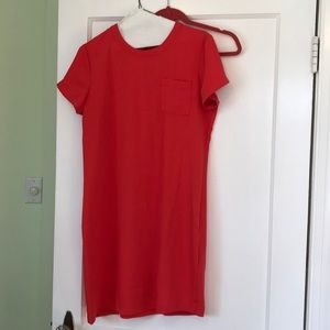 Adrienne Vittadini orange shift dress